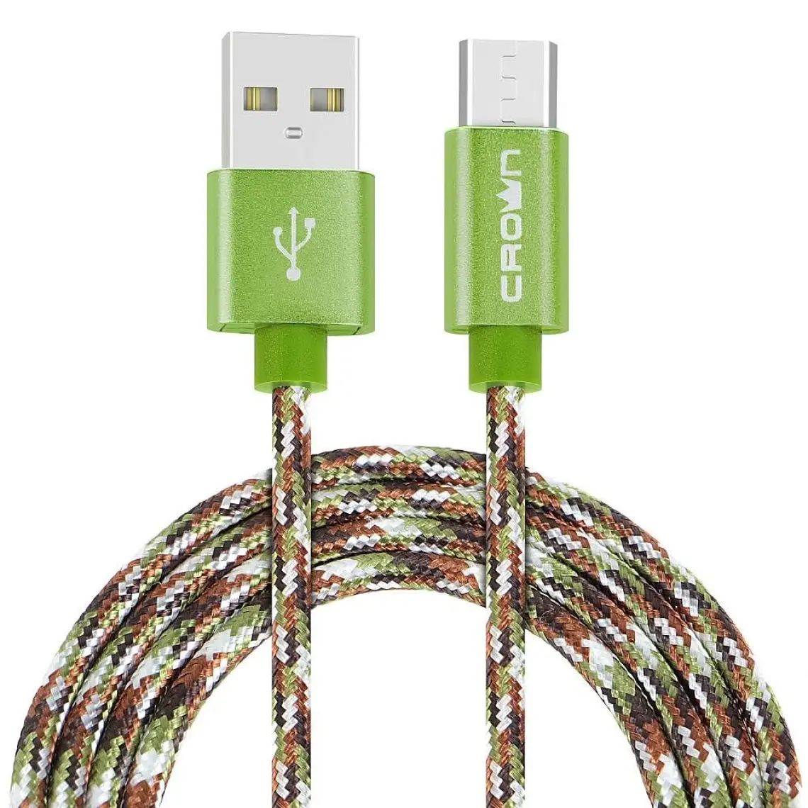 Crown Micro Micro USB Hızlı Şarj Destekli Örgü Kablo (3092M)