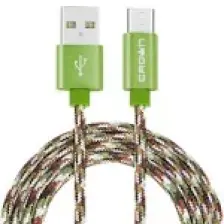 Crown Micro Micro USB Hızlı Şarj Destekli Örgü Kablo (3092M)
