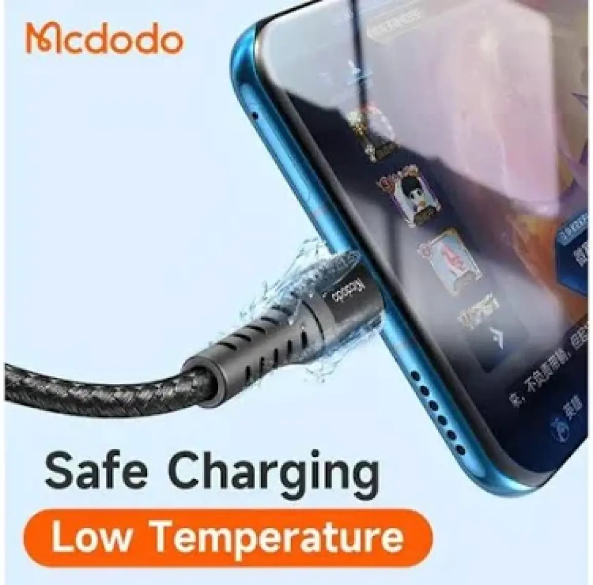Mcdodo CA-2271 Type-C Q.c 4.0 Hızlı Data-Şarj Kablosu 1m-Siyah