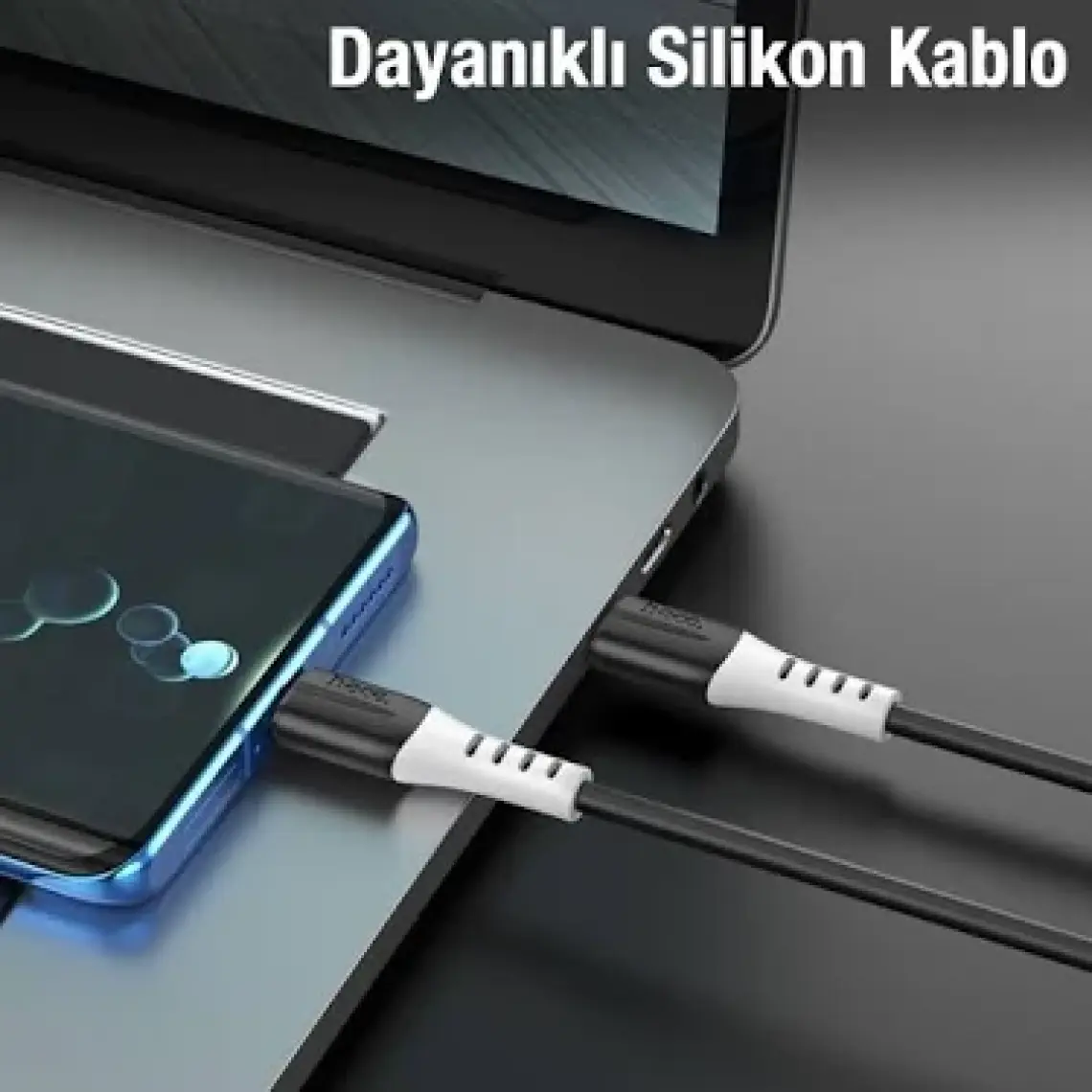 Hoco X82 60W Type-C To Type-C Hızlı Şarj Kablosu Silikon Data Kablosu ALL-35363