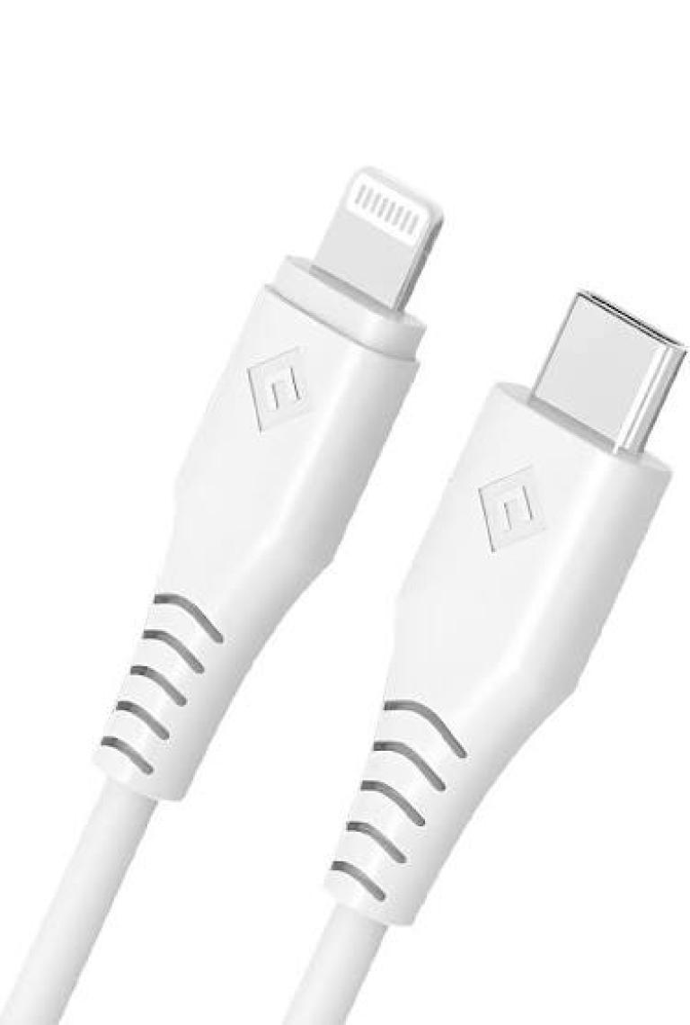 Novoo Type-C Lightning Hızlı Şarj Kablosu Beyaz 1.2 mt