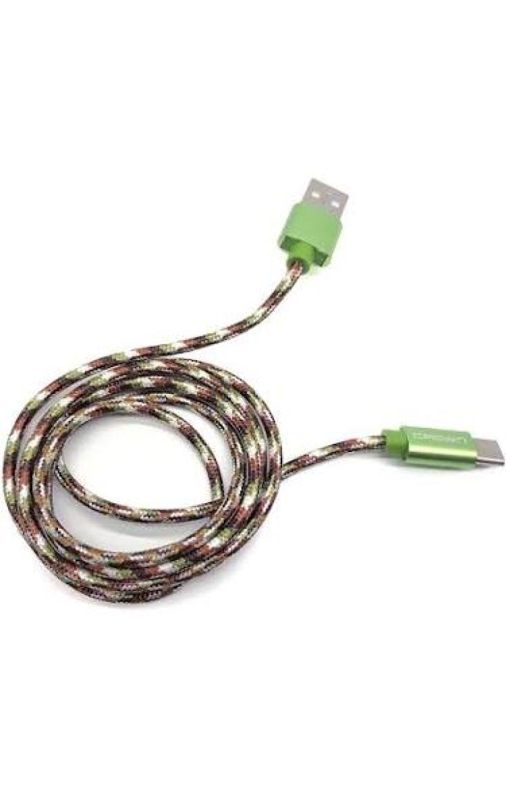 Crown Micro Type-C Hızlı Şarj Destekli Örgü Kablo (3092C)