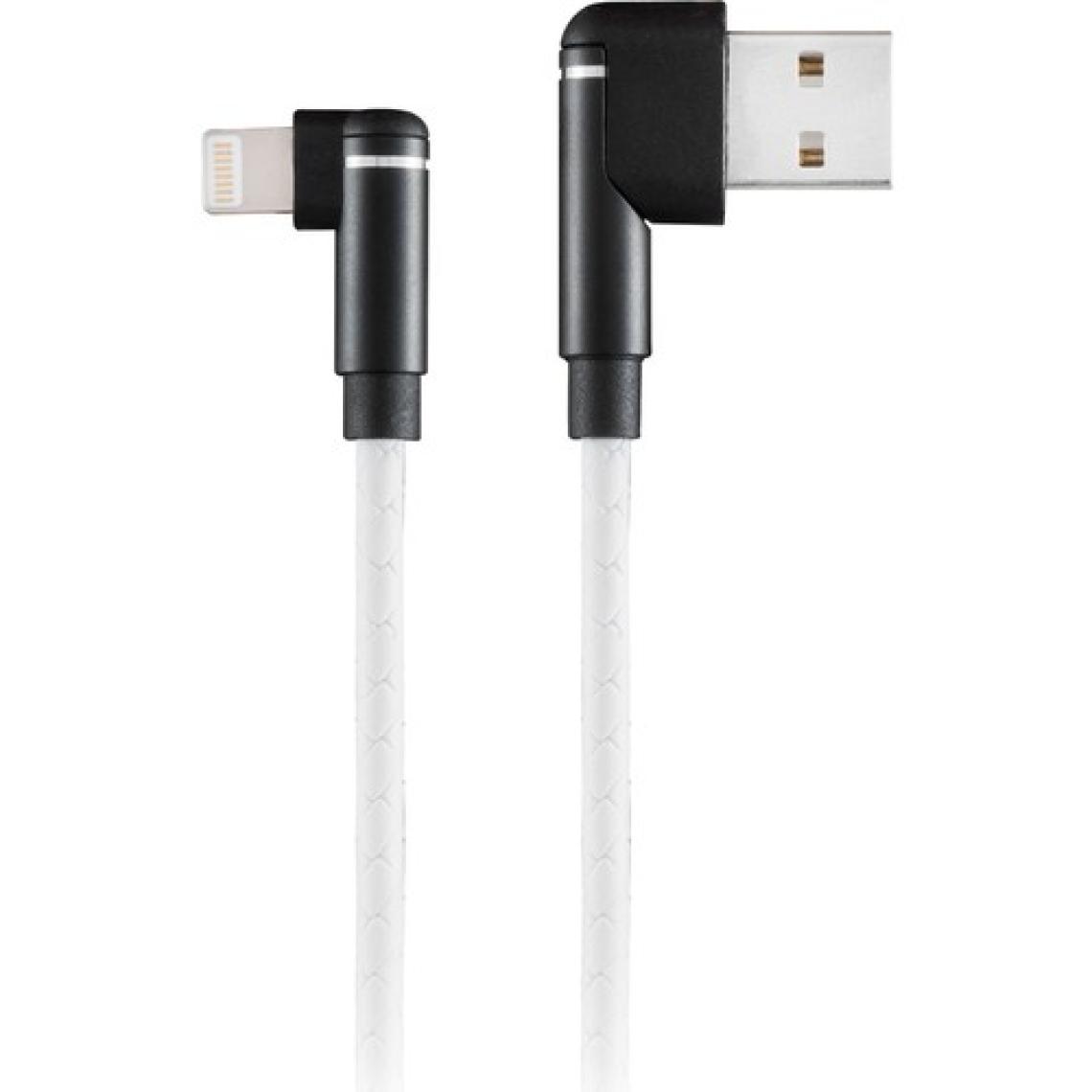 MF Product Jettpower 0062 Silikon L Tipi 2.1A Lightning Hızlı Şarj Kablosu 1 m Beyaz