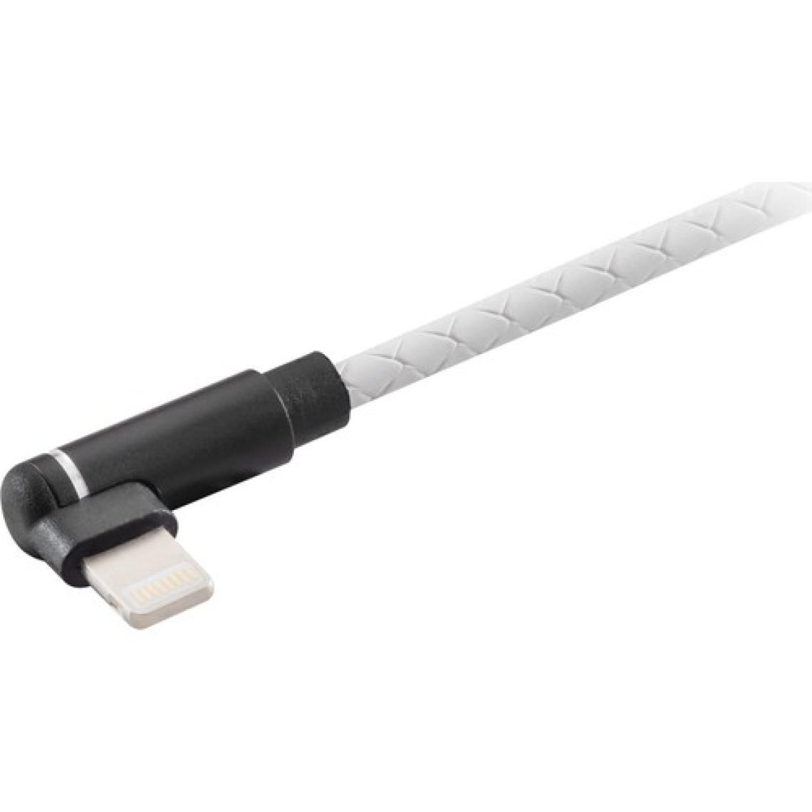 MF Product Jettpower 0062 Silikon L Tipi 2.1A Lightning Hızlı Şarj Kablosu 1 m Beyaz
