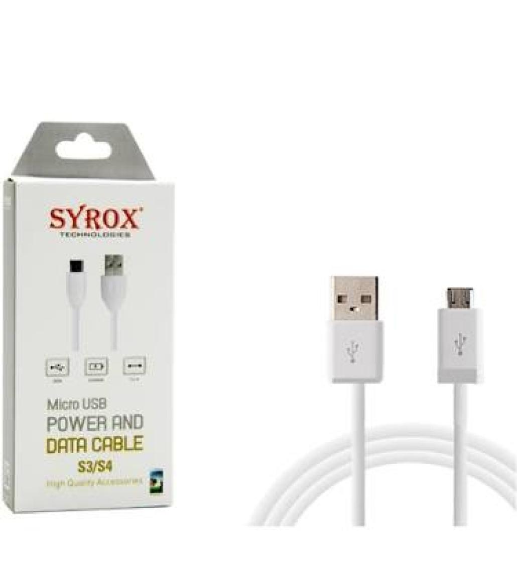 Syrox SYX-C65 1 m Micro USB 2.0A Hızlı Şarj ve Veri Aktarım Kablosu – Dayanıklı ve Uzun Ömürlü Tasarım