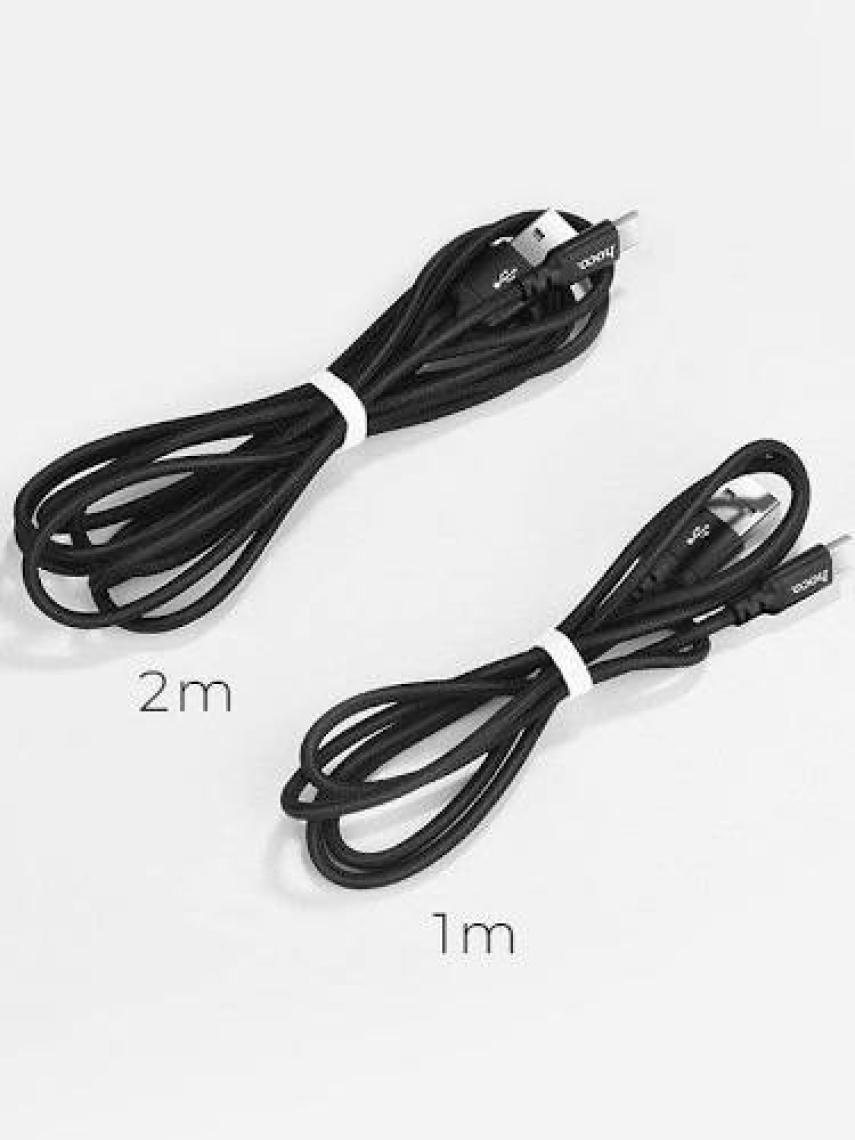 HOCO X14 Micro USB Android Hızlı Şarj Kablosu 100 cm - Siyah