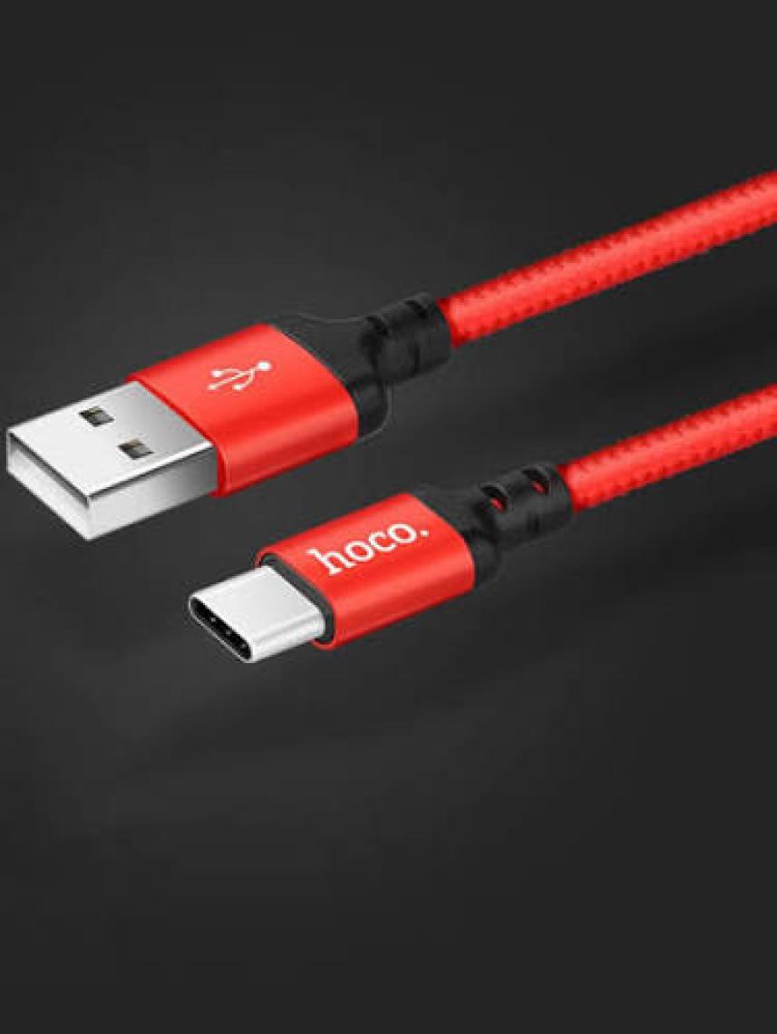 HOCO X14 Micro USB Android Hızlı Şarj Kablosu 100 cm - Siyah