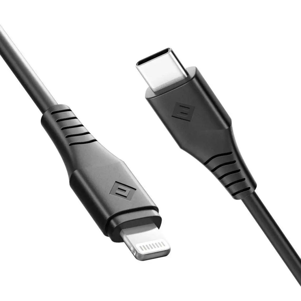 Novoo Type-C iPhone Uyumlu Lightning Hızlı Şarj Kablosu Siyah 1.2 Metre