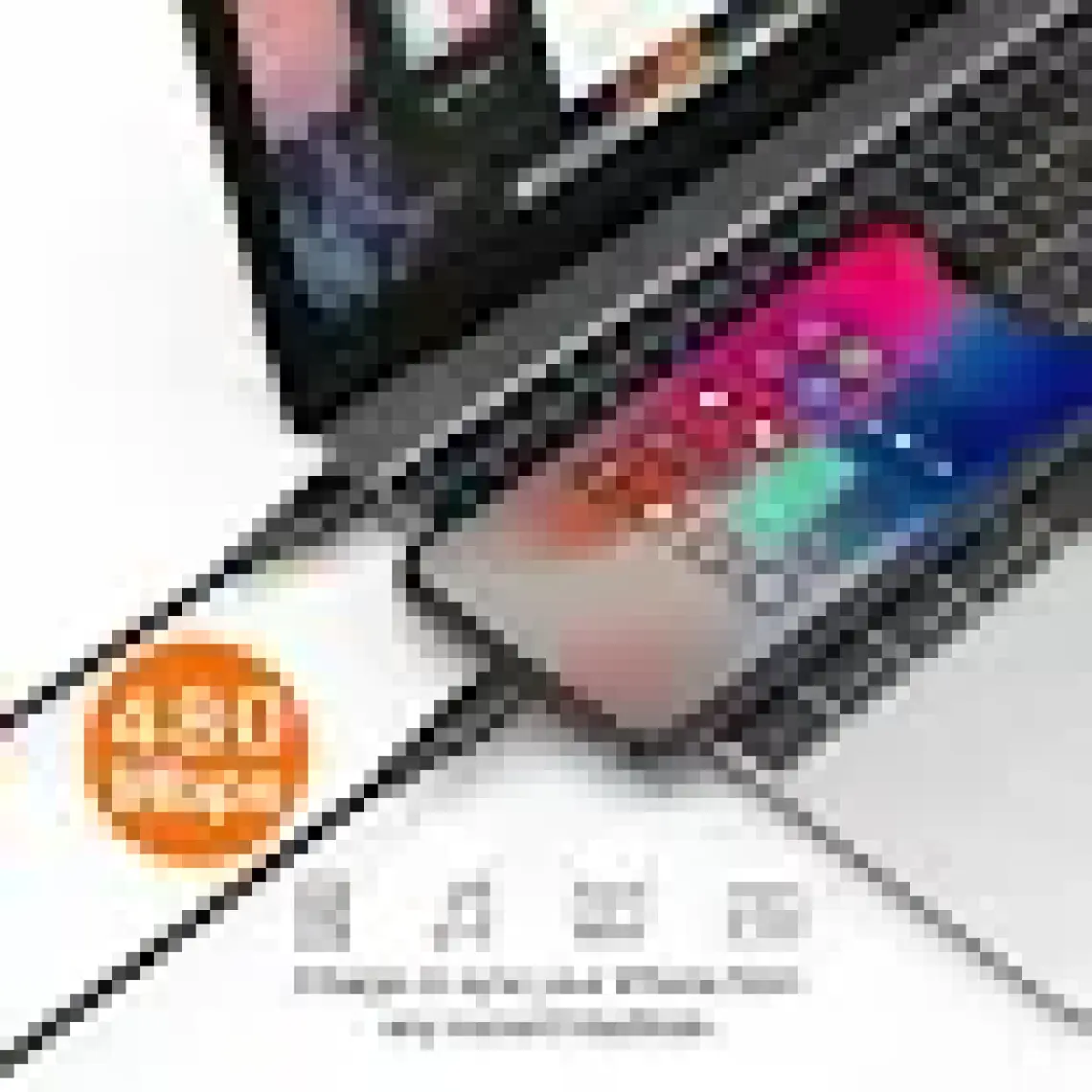 Novoo Type-C iPhone Uyumlu Lightning Hızlı Şarj Kablosu Siyah 1.2 Metre