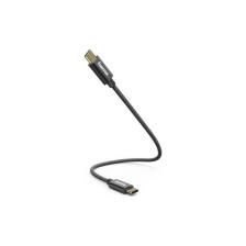 Hama 183333 0.2m USB-C - USB-C Şarj/Data Kablosu – Siyah