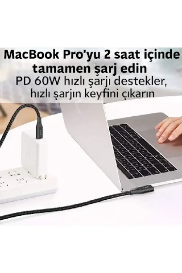 Livx Long 5 Metre 60W 5gbps Hızlı Şarj Veri Aktarımı 90° Mvp Oyuncu Şarj Kablosu