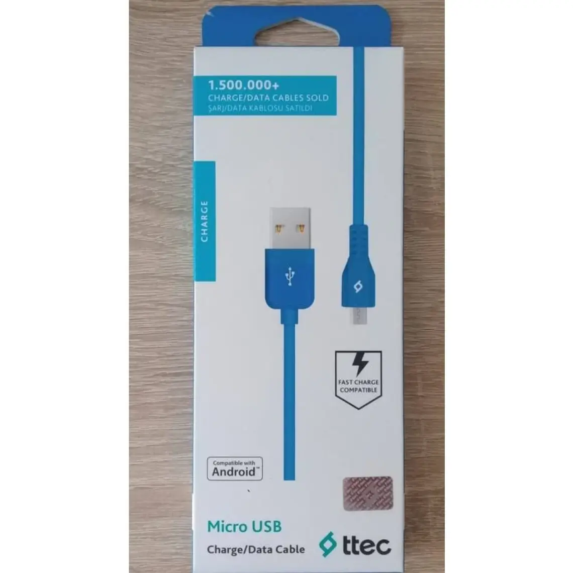 Ttec Micro Usb Kablosu-Mavi
