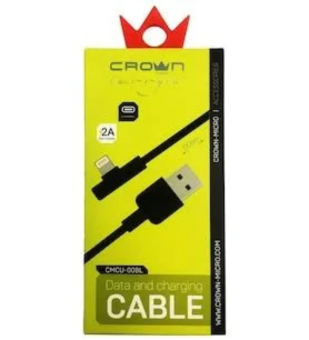 Crown Micro iPhone Uyumlu Hızlı Şarj Destekli Yatay Kablo - Lightning (CMCU-008L)