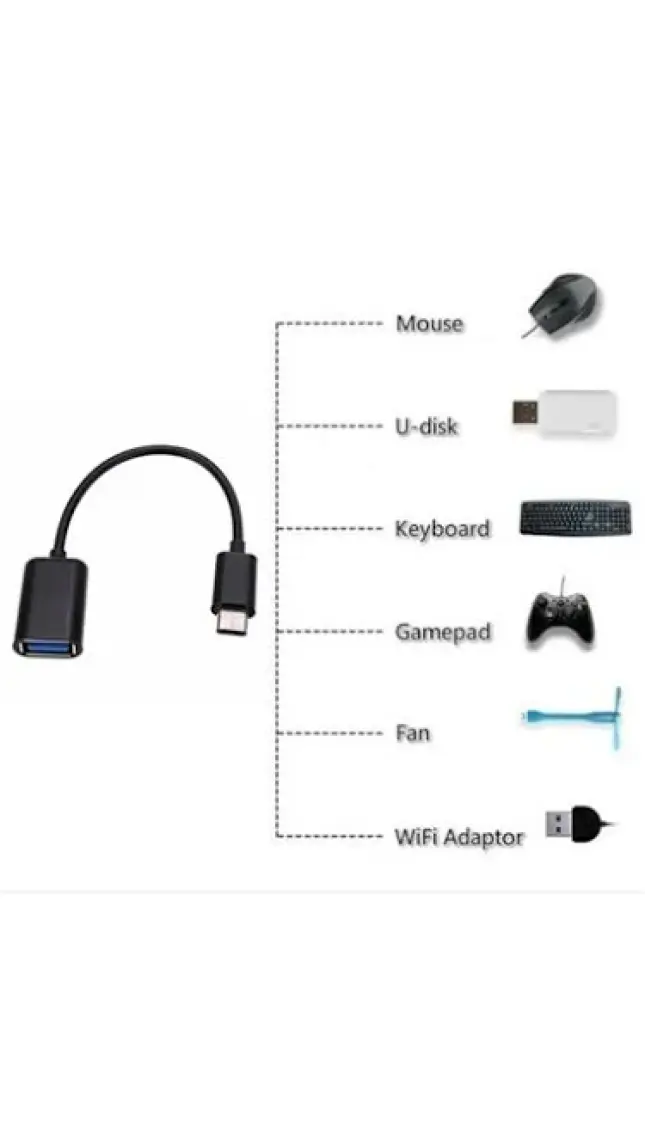 Gplus TC315 Type-C 3.0 To USB 3.0 Otg Dönüştürücü - Siyah