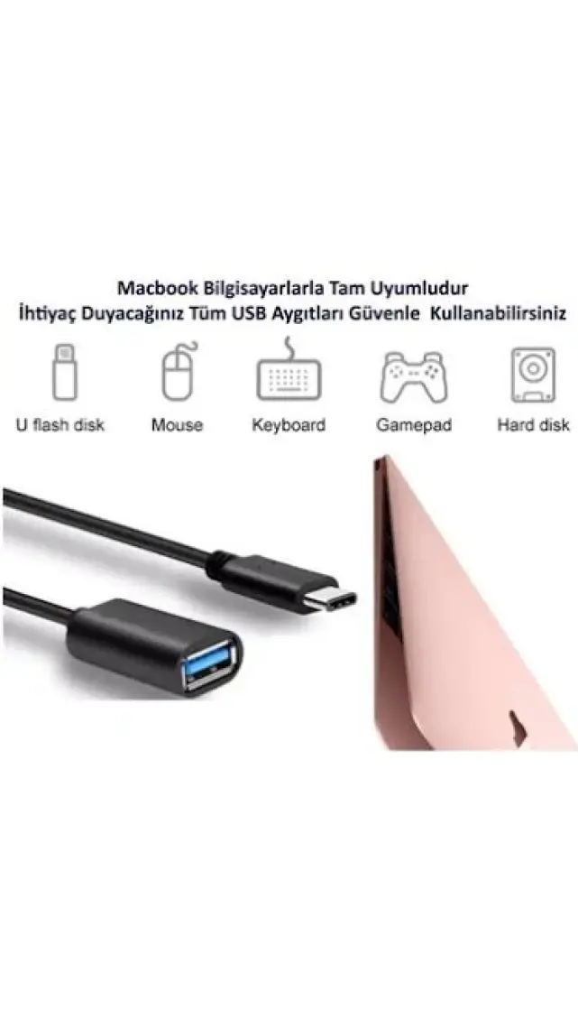 Gplus TC315 Type-C 3.0 To USB 3.0 Otg Dönüştürücü - Siyah