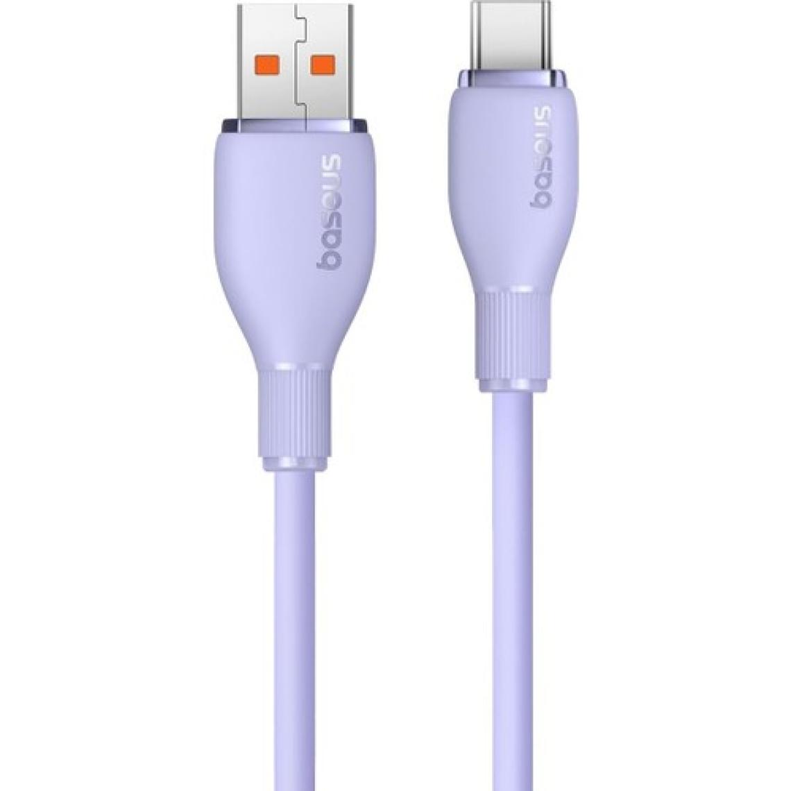 Baseus Pudding Serisi Usb to Type-C kablo 100 Watt 100 WATT Samsung , Huaweii , Xiaomi , Oppo uyumlu 6 AMPER Süper Hızlı Şarj ve Data Aktarım Kablosu MOR