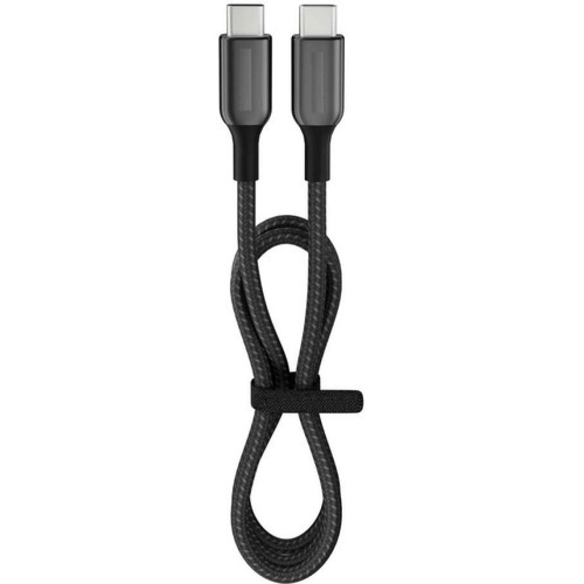 Nefertiya 60 Watt 3A Usb-C To Type-C  30CM Hızlı Şarj Kablosu Siyah FC37