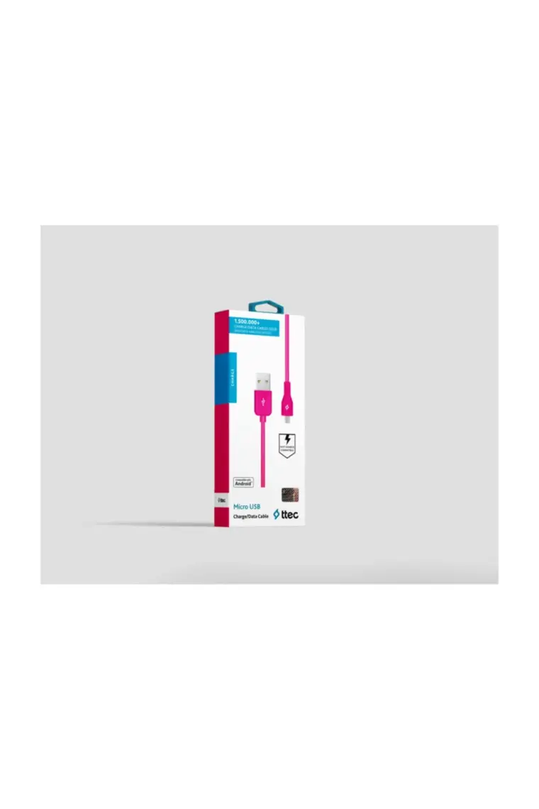 Ttec Micro Usb Kablosu-Pembe