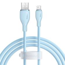 Baseus Pudding Serisi Usb To iPhone uyumlu Lightning USB iPhone Uyumlu 2.4 Amper Hızlı Şarj ve Data Aktarım Kablosu iPhone 14 , 13 ,12 11 ,x , 7 , 8 , 6 uyumlu MAVİ