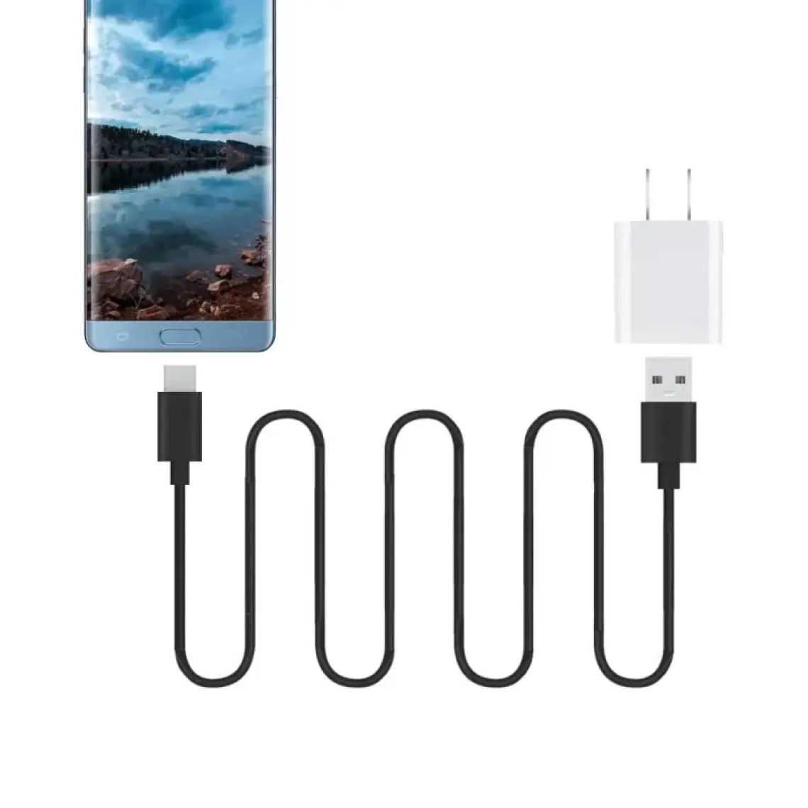 Omars USB Type-C 3A Hızlı Şarj ve Data Kablosu Siyah 1 mt
