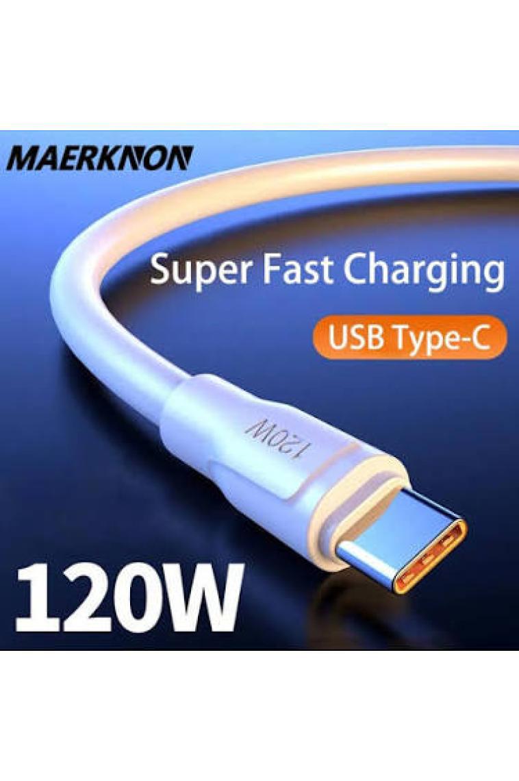 Apera BN90 Type-C Kablo 120W Süper Hızlı 6 Amper Ultra Kalın Şarj Data Kablosu
