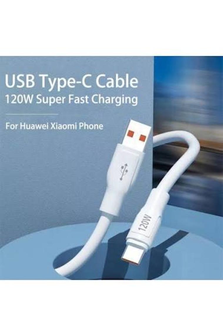Apera BN90 Type-C Kablo 120W Süper Hızlı 6 Amper Ultra Kalın Şarj Data Kablosu