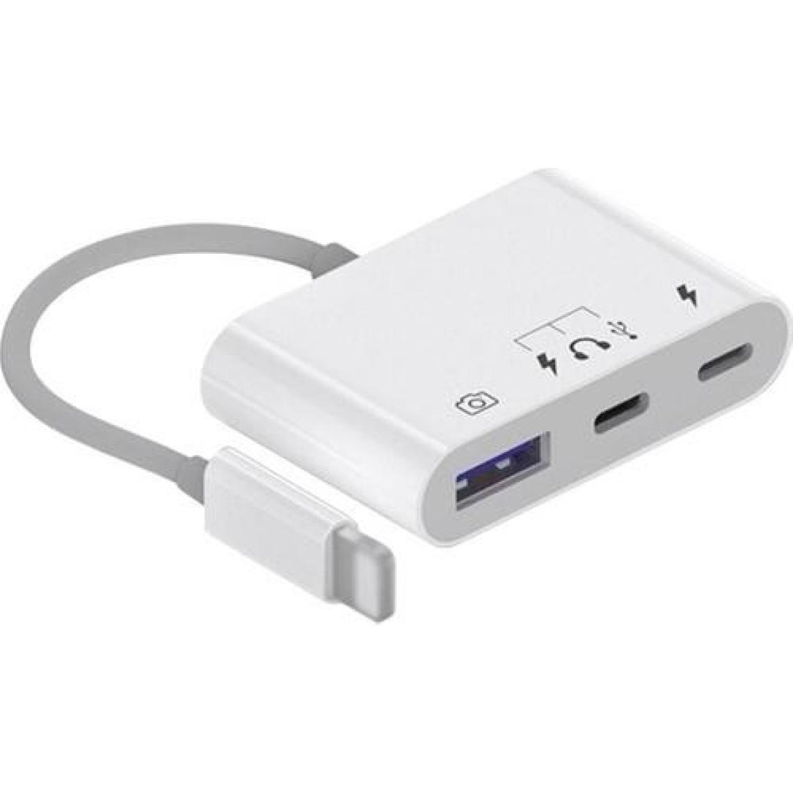 Polham Apple Iphone Otg Hub Type C To Kulaklık USB Kamera Okuyucu Iphone Klavye Mouse Okuyucu Hub