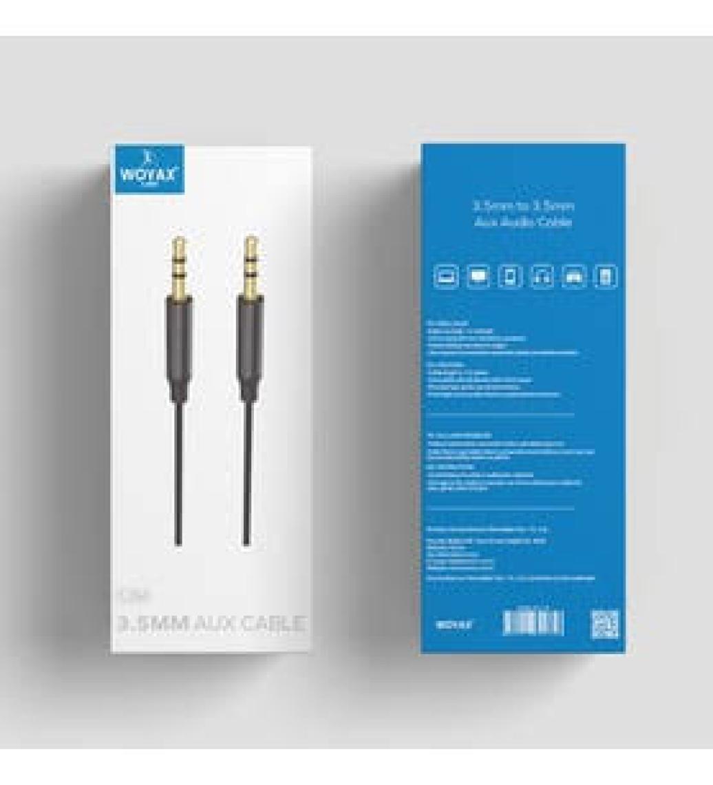 Woyax By Deji 3.5mm Aux to 3.5mm Aux Ses Kablosu Stereo Destekli Örgülü 1.2m