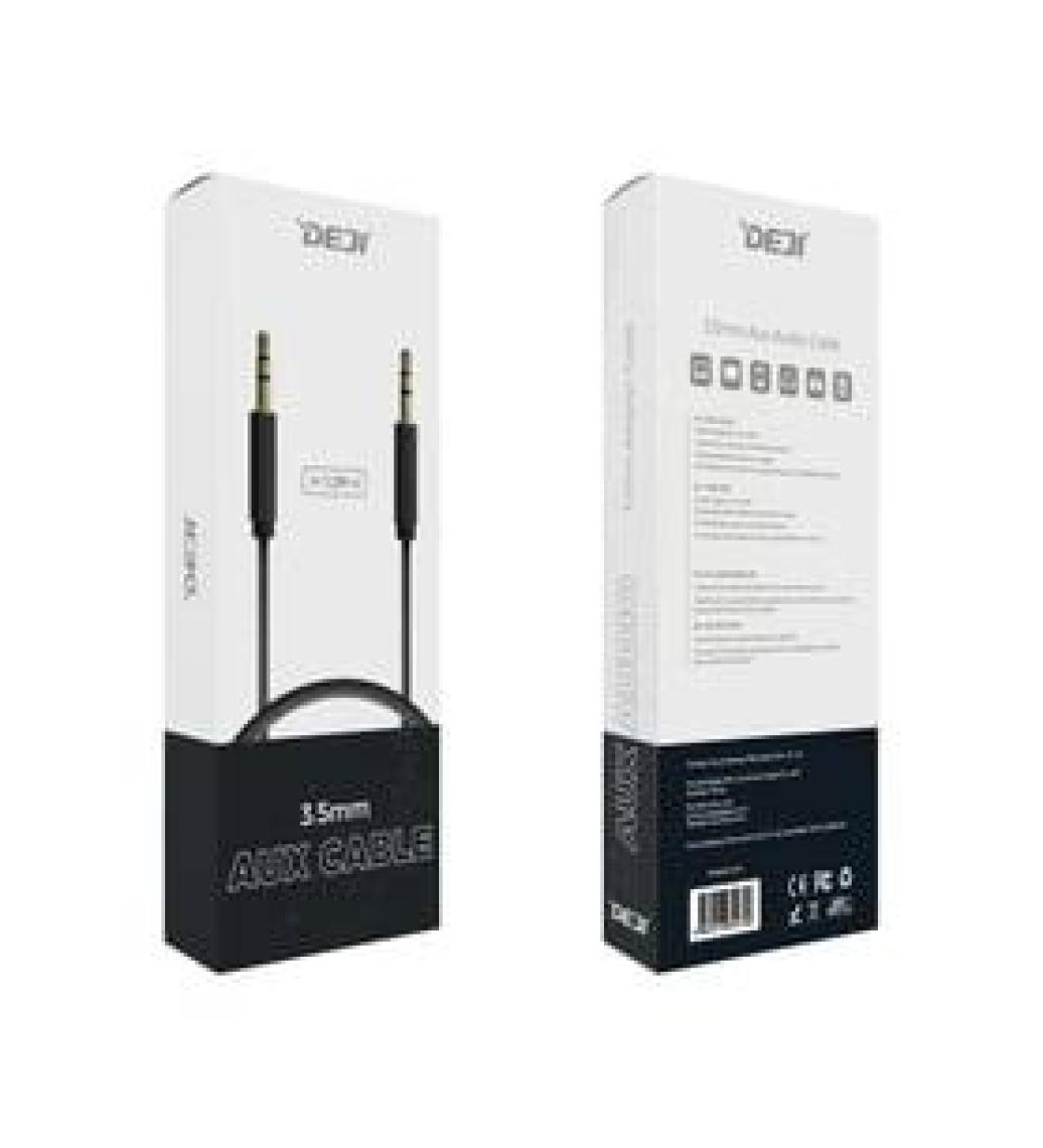 Woyax By Deji 3.5mm Aux to 3.5mm Aux Ses Kablosu Stereo Destekli Örgülü 1.2m