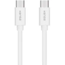 Kensa Pc-35 USB C – USB C Hızlı Şarj Kablosu Beyaz