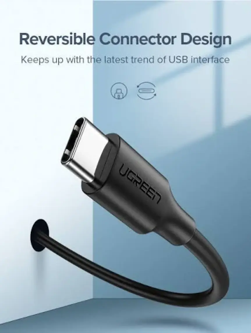 Ugreen USB Type-C Şarj ve Data Kablosu 1.5 Metre