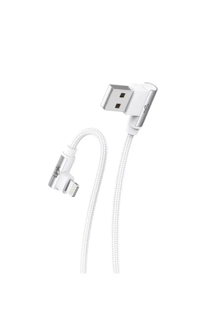 Linktech K594 Safe Type-C - USB 90 Derece Data/şarj Kablosu 3A 1.5mt