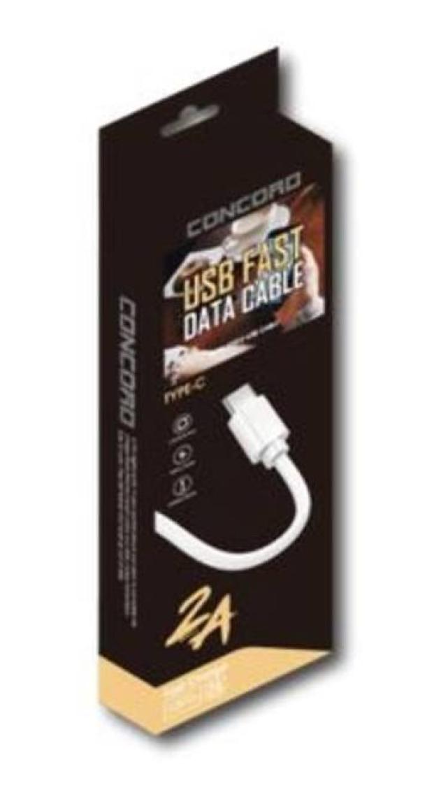 Concord Type-C Hızlı Şarj ve Data Kablosu 2A 1m