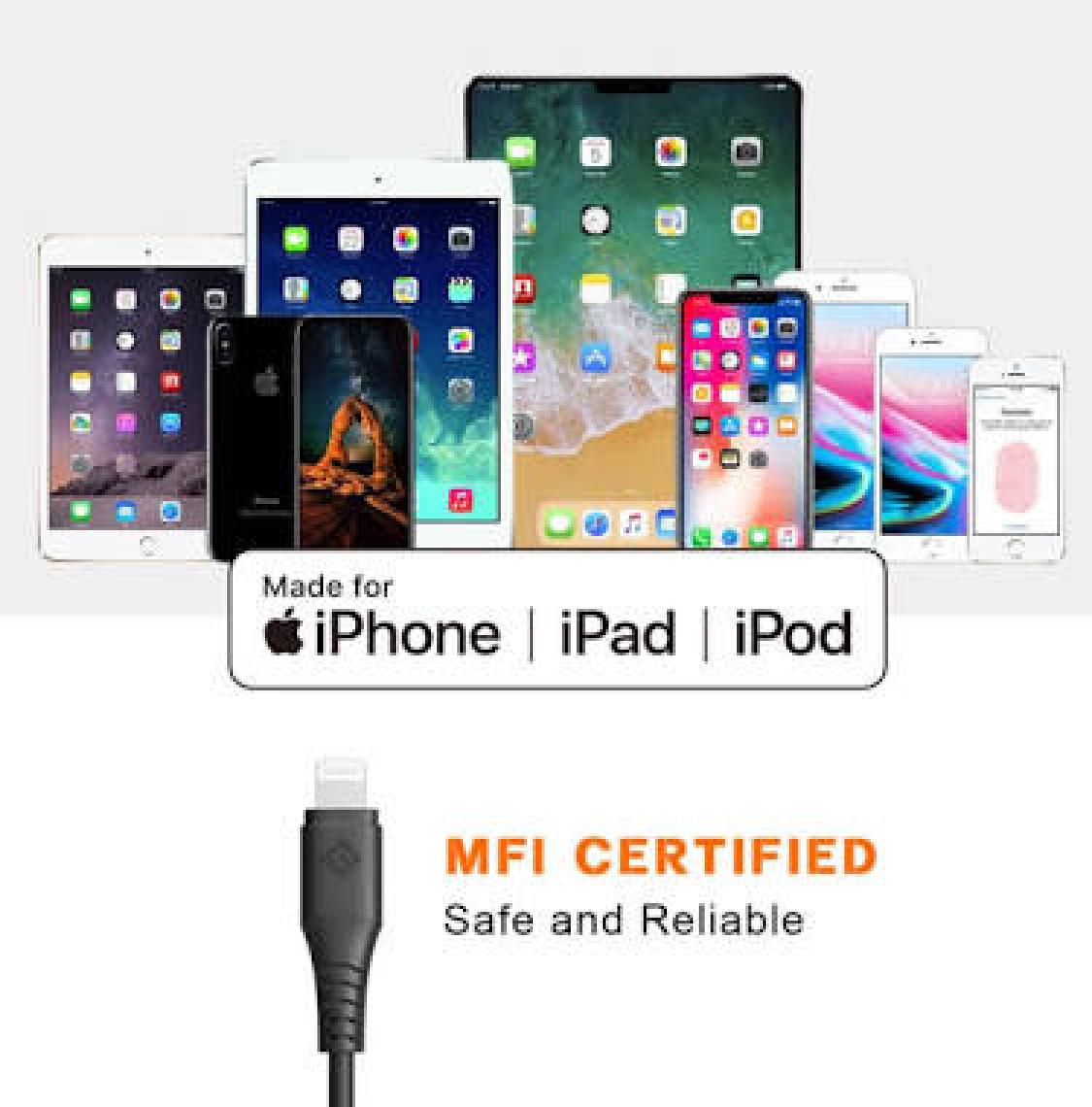 Novoo Type-C iPhone Uyumlu Lightning Hızlı Şarj Kablosu Beyaz 1.8 Metre