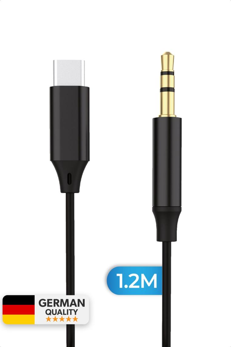 Woyax By Deji Type-C To Aux 3.5mm Ses Kablosu 1.2m Stereo Ses