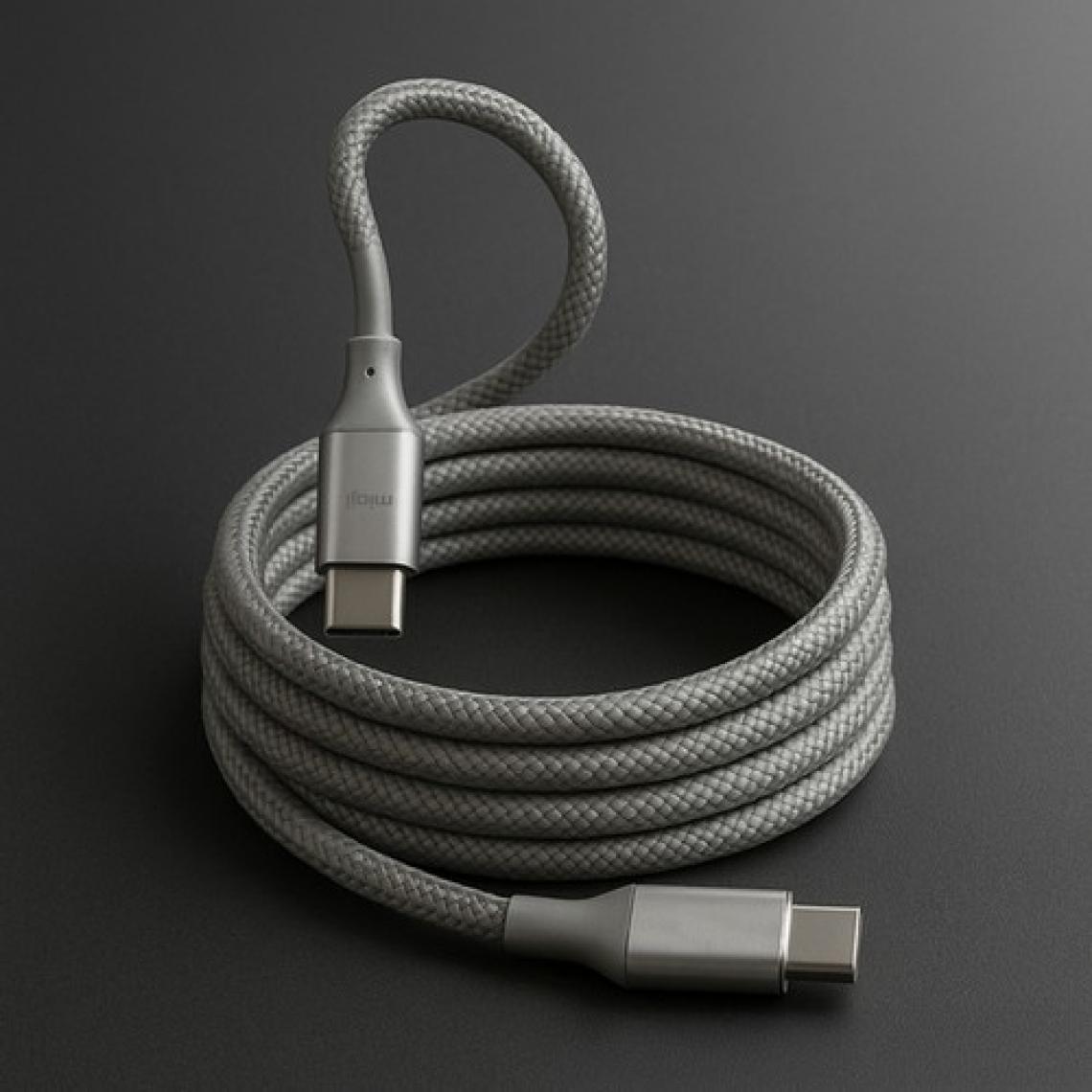 Mioji Mio SC1000 USB-C 60W Mıknatıslı Hızlı Şarj Kablosu Huawei, Samsung, Oppo, Xiaomi, iPhone-Beyaz