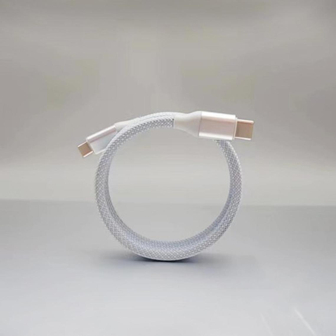 Mioji Mio SC1000 USB-C 60W Mıknatıslı Hızlı Şarj Kablosu Huawei, Samsung, Oppo, Xiaomi, iPhone-Beyaz