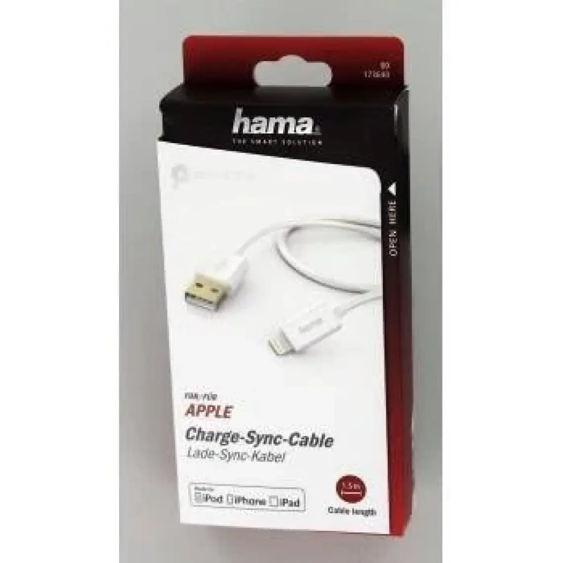 Hama iPhone Uyumlu Beyaz Lightning USB Kablo