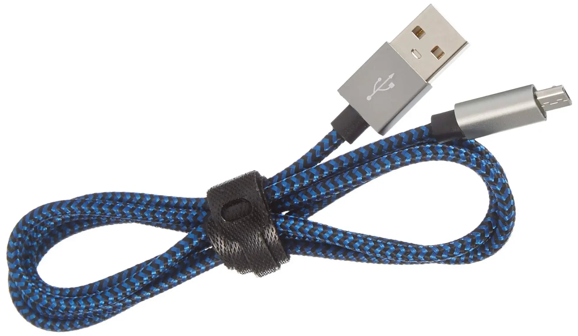 Diwu Micro USB Örgülü Yüksek Hızlı Şarj Kablosu Mavi