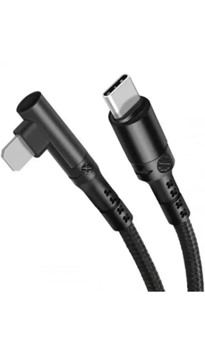 Coofbe Super Şarj Örgü Tasarım L Tip Type-C To Iphone Şarj Kablosu Iphone 11 12 13 14 Pro Max Şarj