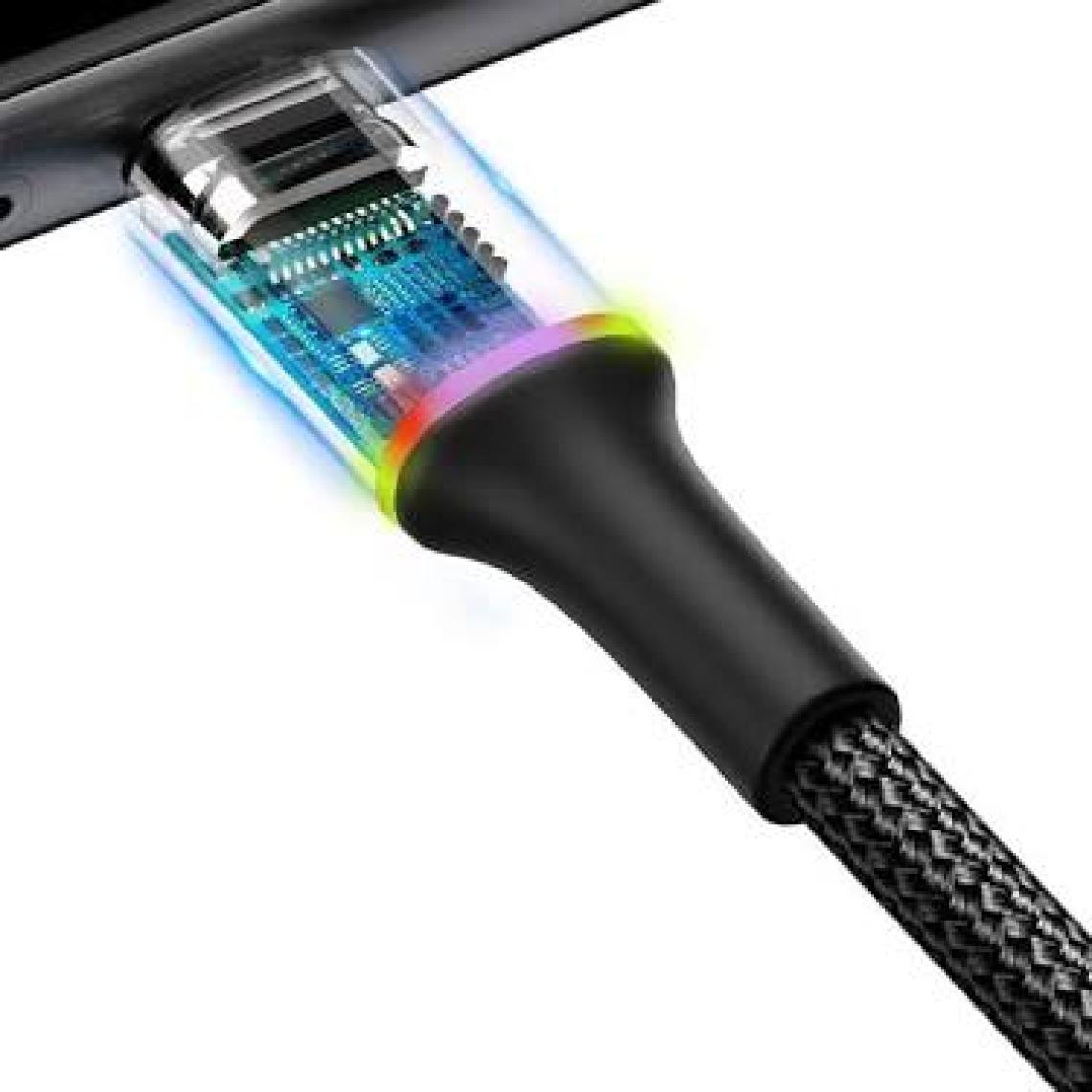 Baseus Type-C 3.0A Hızlı Şarj Kablosu 1 m Siyah - CATGH-B01