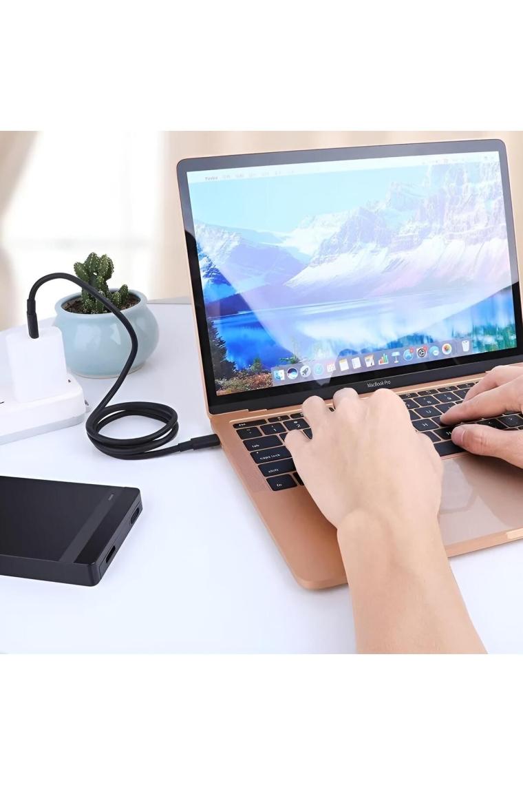Omars Type-C 3A Hızlı Şarj ve Data Kablosu Siyah