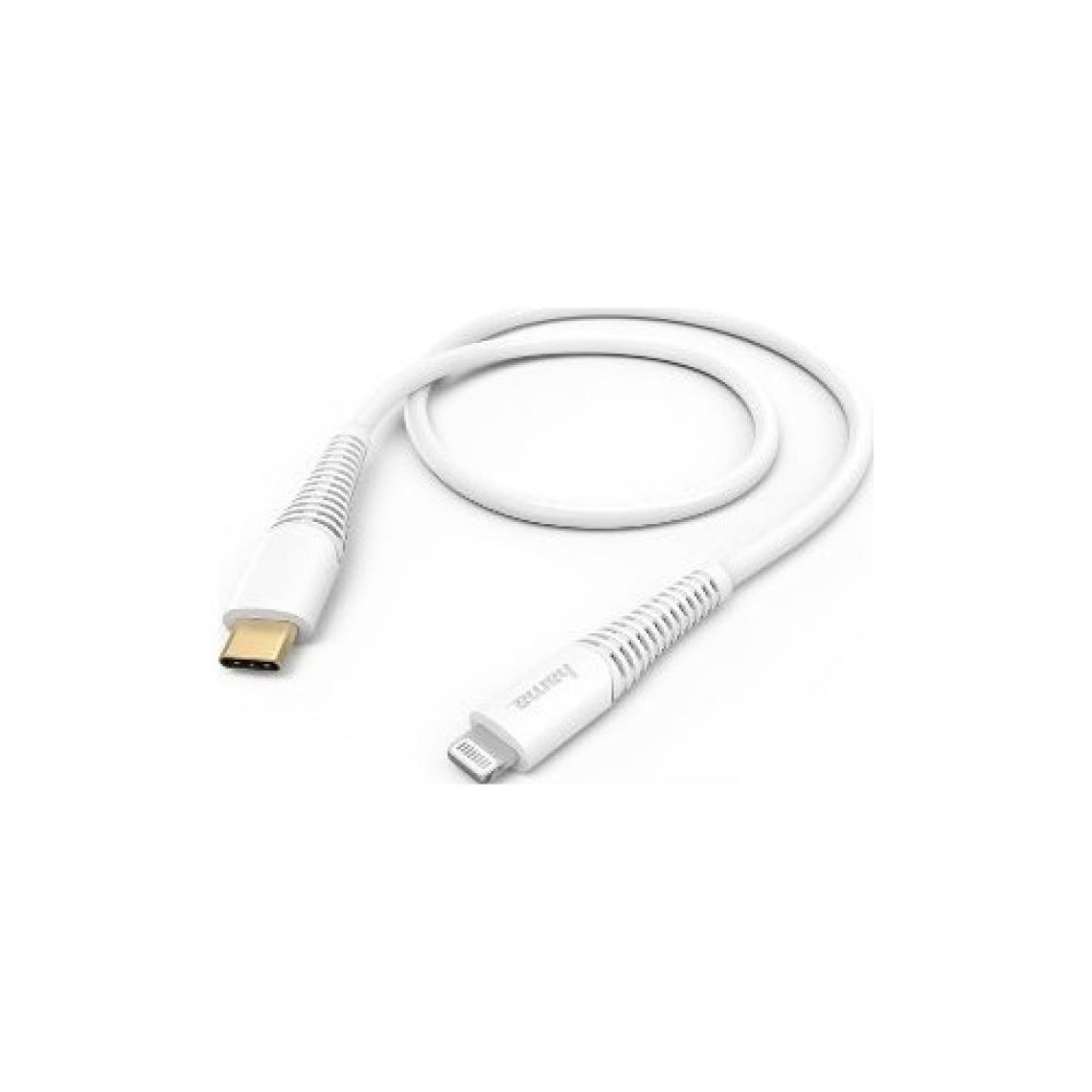 Hama 183309 1.5m USB-C - Lightning Hızlı Şarj/Data Kablosu - Beyaz