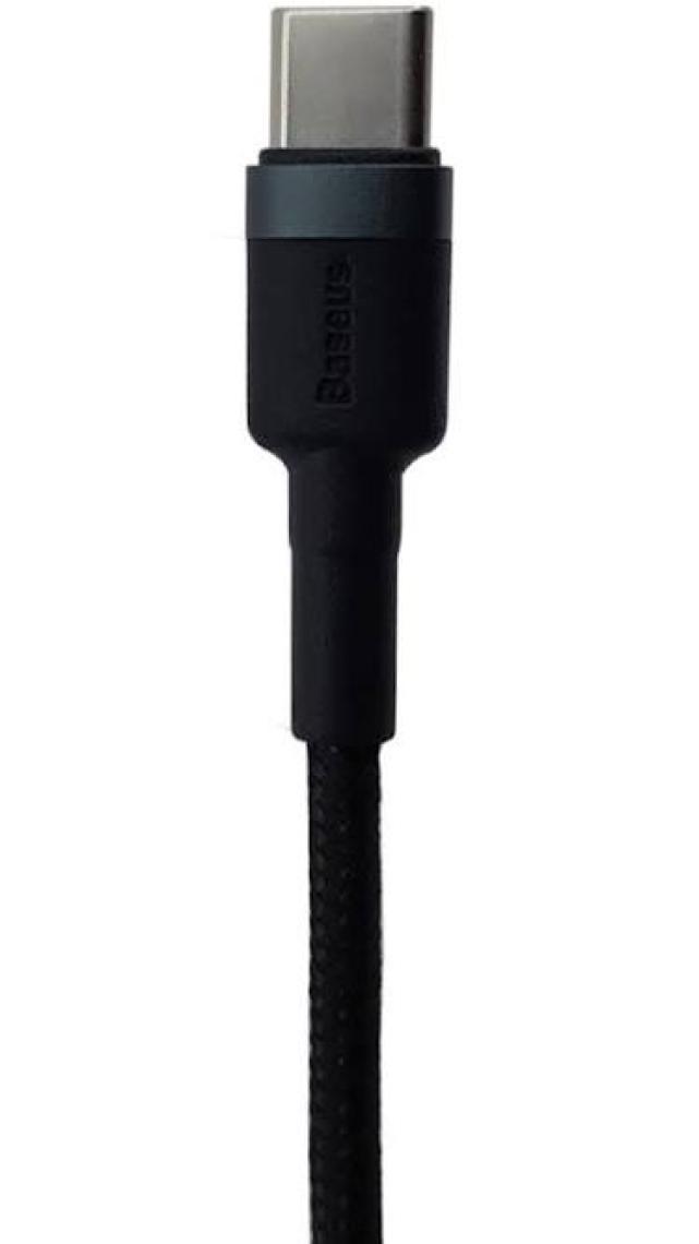 Baseus Type-C Cafule Şarj Kablosu USB 3A 1 m  - Gri Siyah - CATKLF-BG1
