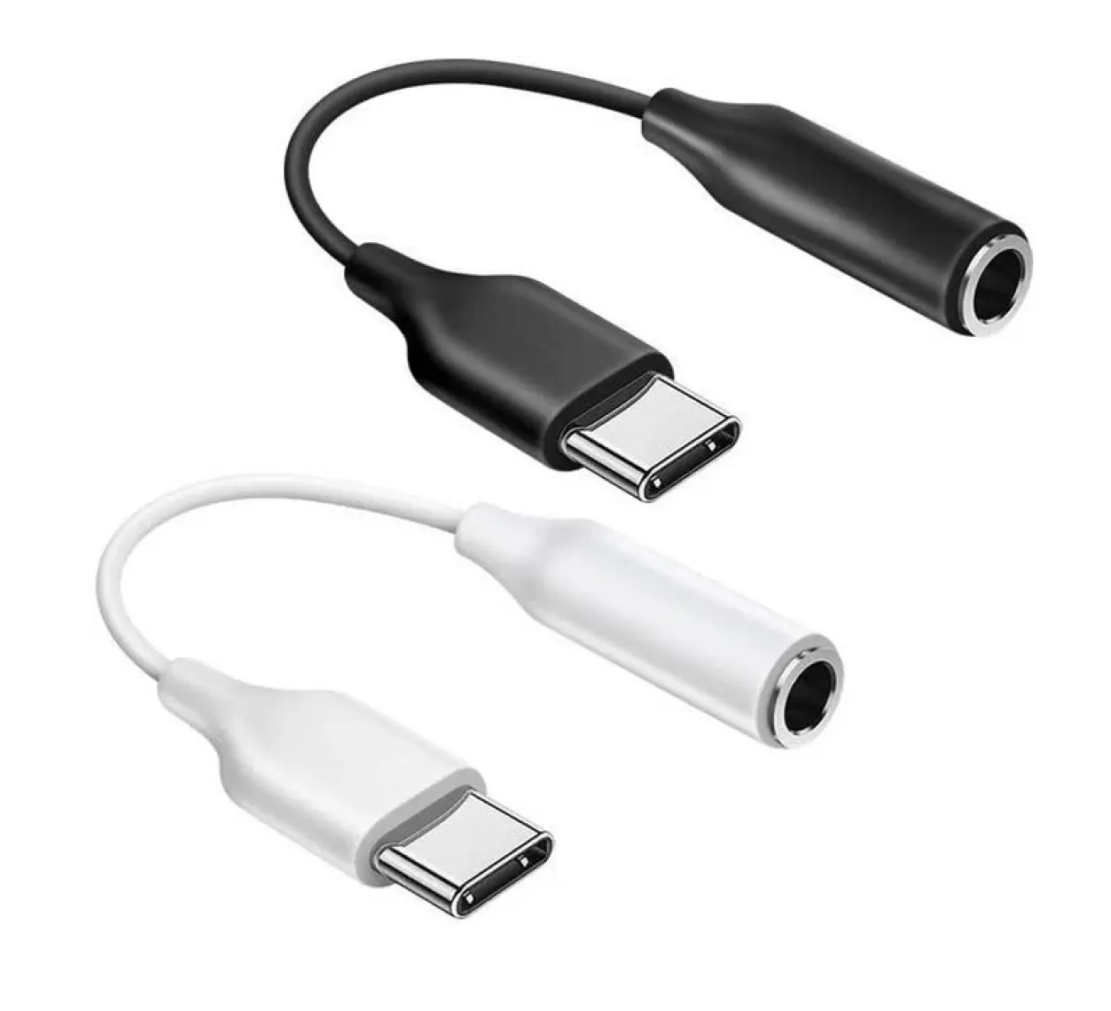 Ayex Typ-C Için 3.5mm Kulaklık ve Mikrofon Adaptörü Siyah