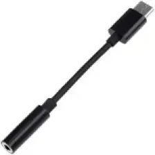 Ayex Typ-C Için 3.5mm Kulaklık ve Mikrofon Adaptörü Siyah