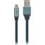 MF Product Jettpower 0019 Metal Başlıklı Örgülü 2.4A LED Göstergeli Micro USB Hızlı Şarj Kablosu 1.2 m Gri