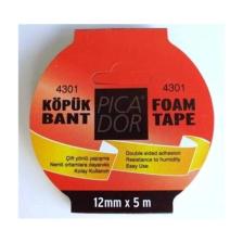 4301 Çift Taraflı Kağıt Bant Köpük Rulo Askılı 12mmx5mt