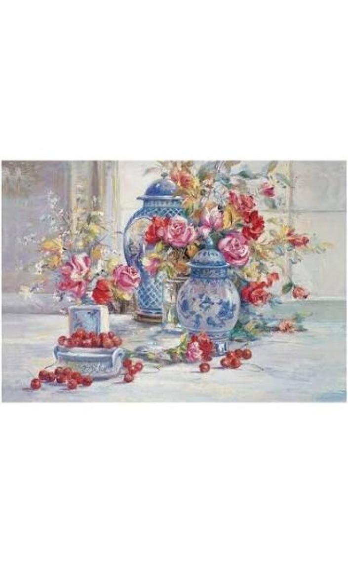 Puzz 500 Parça Kiraz ve Çiçekler Puzzle