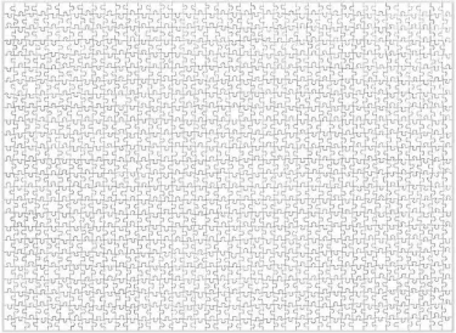 Nova Puzzle 1000 Parça Beyaz İmkansız Puzzle - Fantastik Kesim